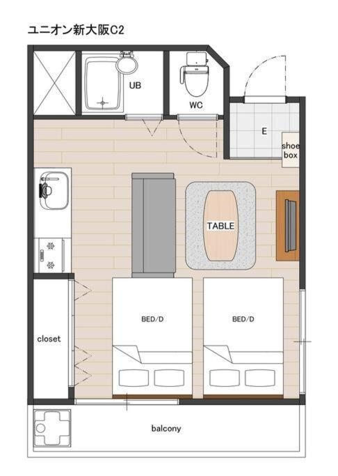 C2 Guest House ユニオン新大阪 リーズナブルで長期滞在に最適 المظهر الخارجي الصورة